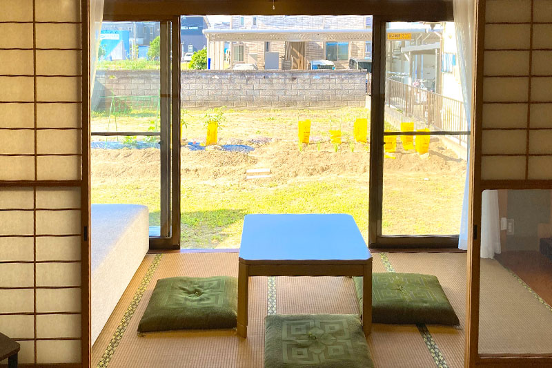 外が見える部屋